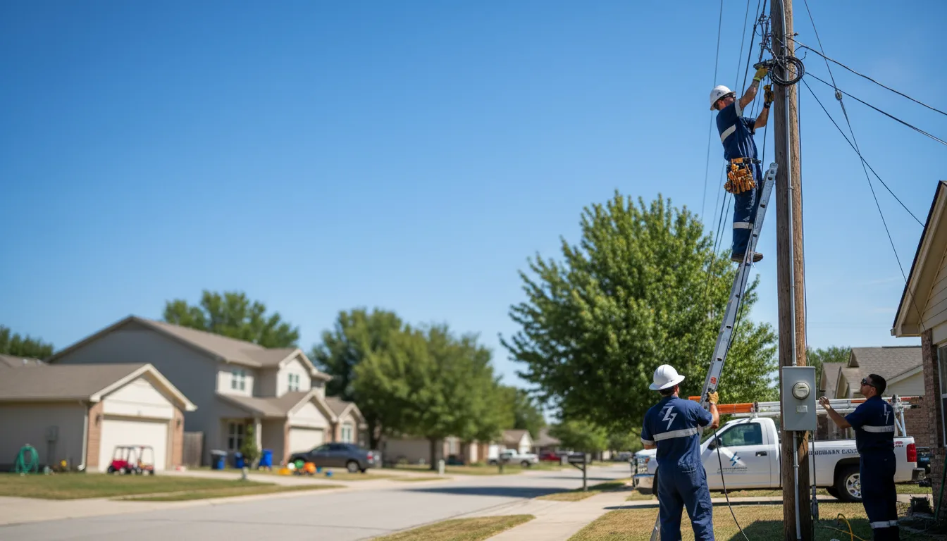 Residential electrician providing installation services in Edna, KS